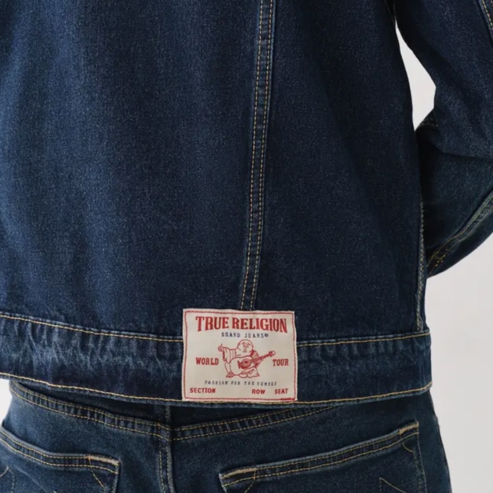 True Religion Denim Trucker Jacket - Medium Dreamy Wash - Picture 4 of 9